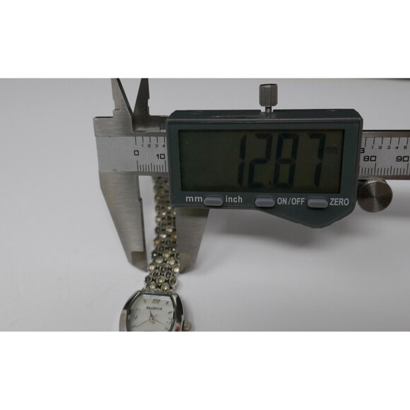 Elgin II Crystal Marcasite Silver Tone Ladies Quartz Watch NEW BATTERY main image 11